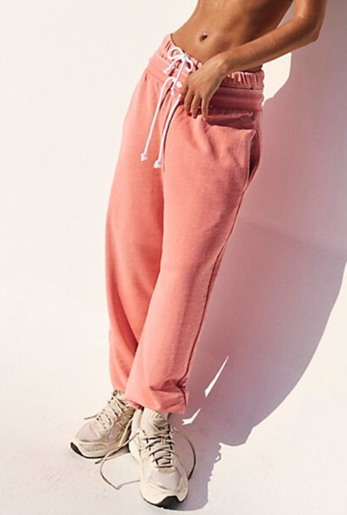 Free People Pants - NEW FREE PEOPLE FP MOVEMENT GUAVA PLAYBOOK SWEATPANTS JOGGER PANTS SZ L